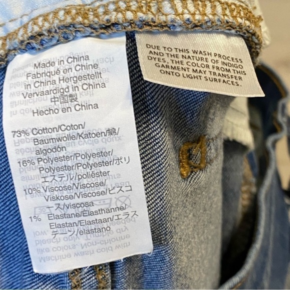 Madewell Roadtripper High Rise Raw Hem Jean Shorts, Medium Wash, Size 27 - Picture 3 of 10